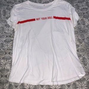 Frayed “Not Your Doll” Guess T-Shirt